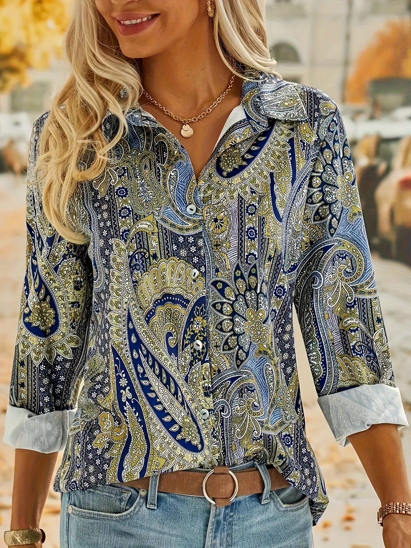 Women's Comfortable Button-Down Shirt: Stylish and Casual Blouse for Everyday Wear MyFave Boutique