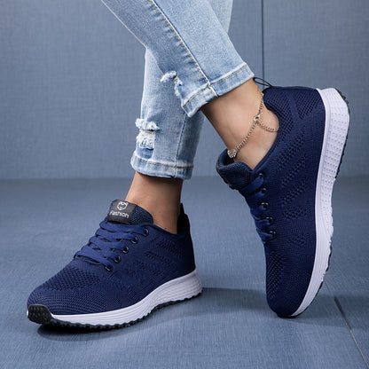 Women's Breathable Knitted Low Top Running & Walking Trainers MyFave Boutique