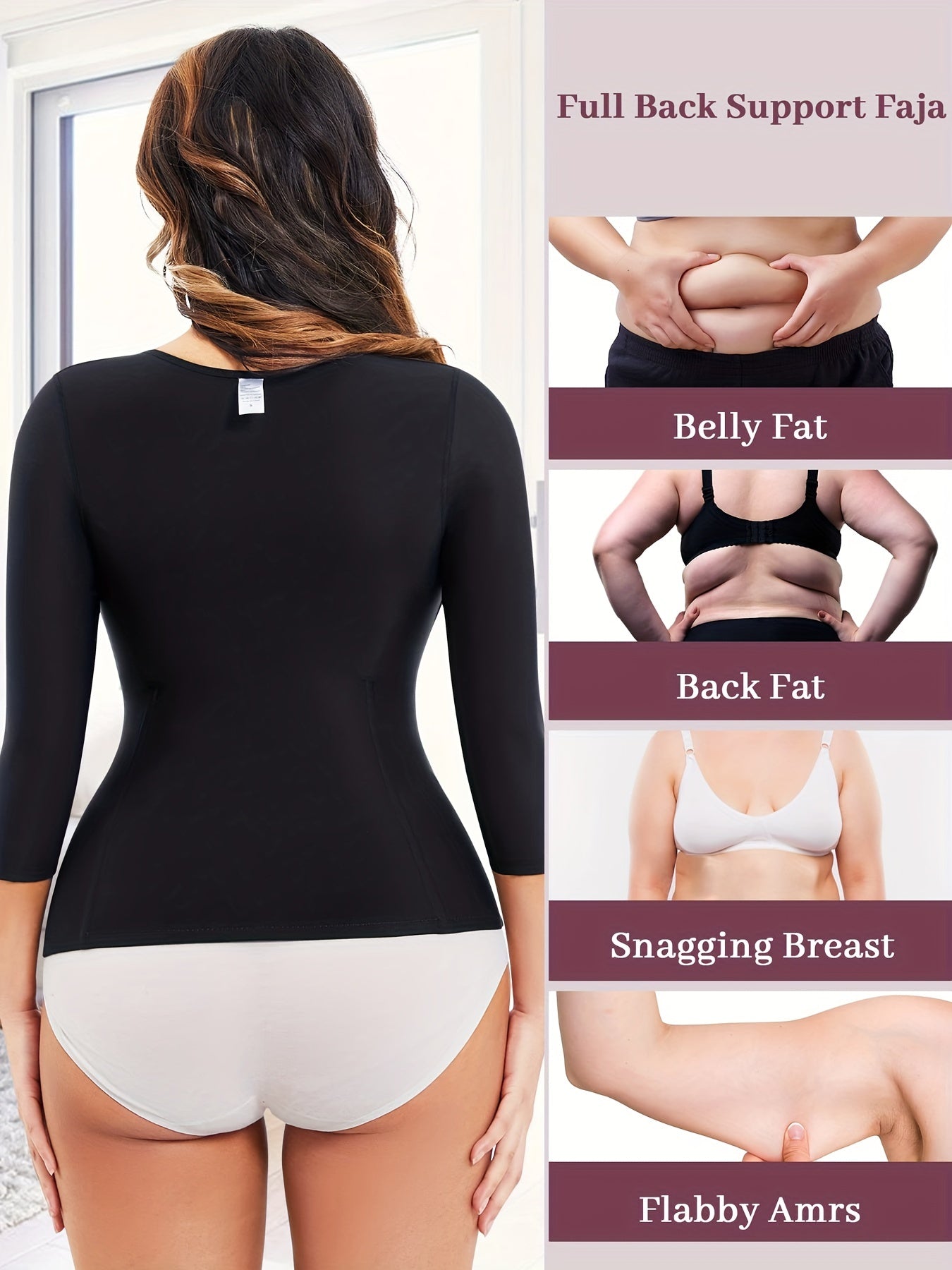 Front Buckle Slimmer Tops, Post Surgical Waist Trainer Tummy Control Top, Women's Underwear & Shapewear MyFave Boutique