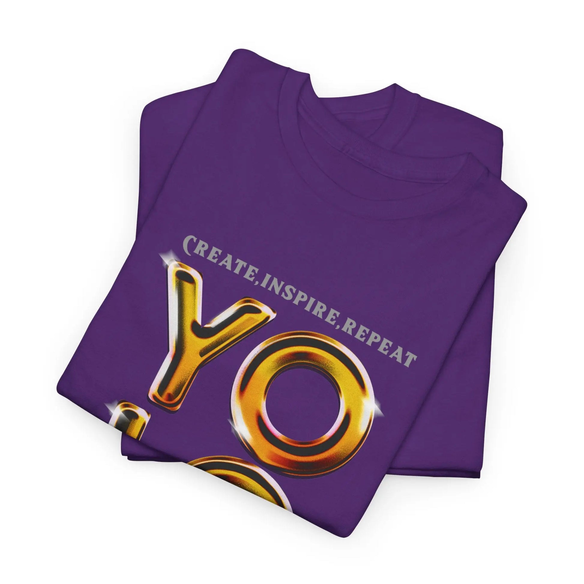 Create, Inspire, Repeat, Yolo, Motivational, Inspirational Unisex Cotton T-Shirt Printify