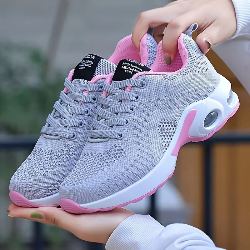 Women's Running Shoes, Flying Woven Surface Breathable Sports Casual Running Travel Shoes, High-density Fashion Running Sneakers MyFave Boutique