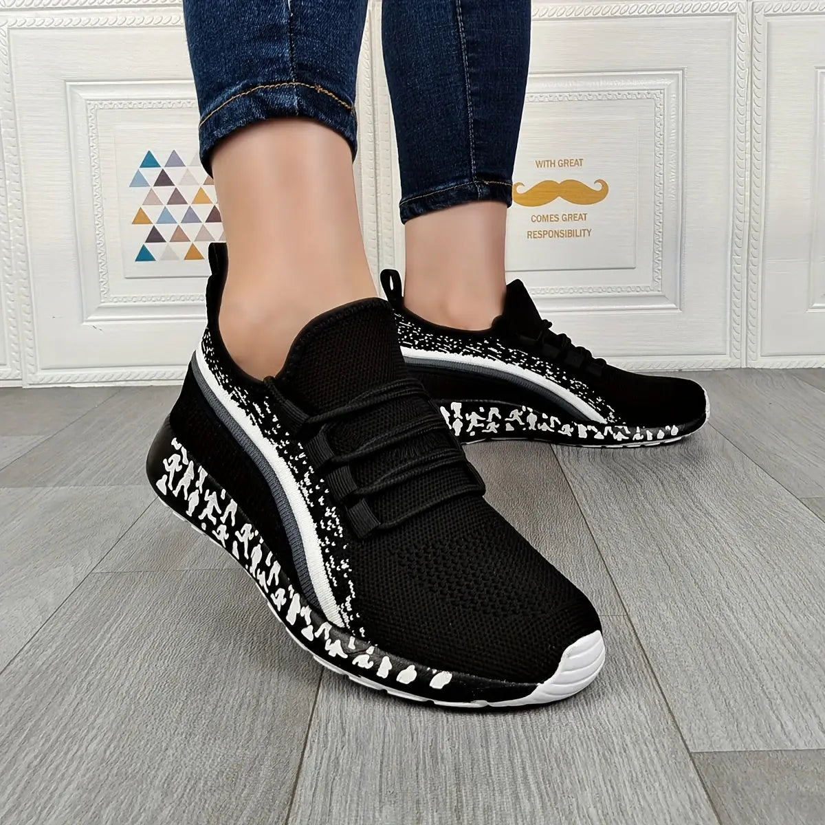 Women's Breathable Lace-Up Casual Sneakers with Non-Slip Sole, Lightweight Summer Running Shoes MyFave Boutique