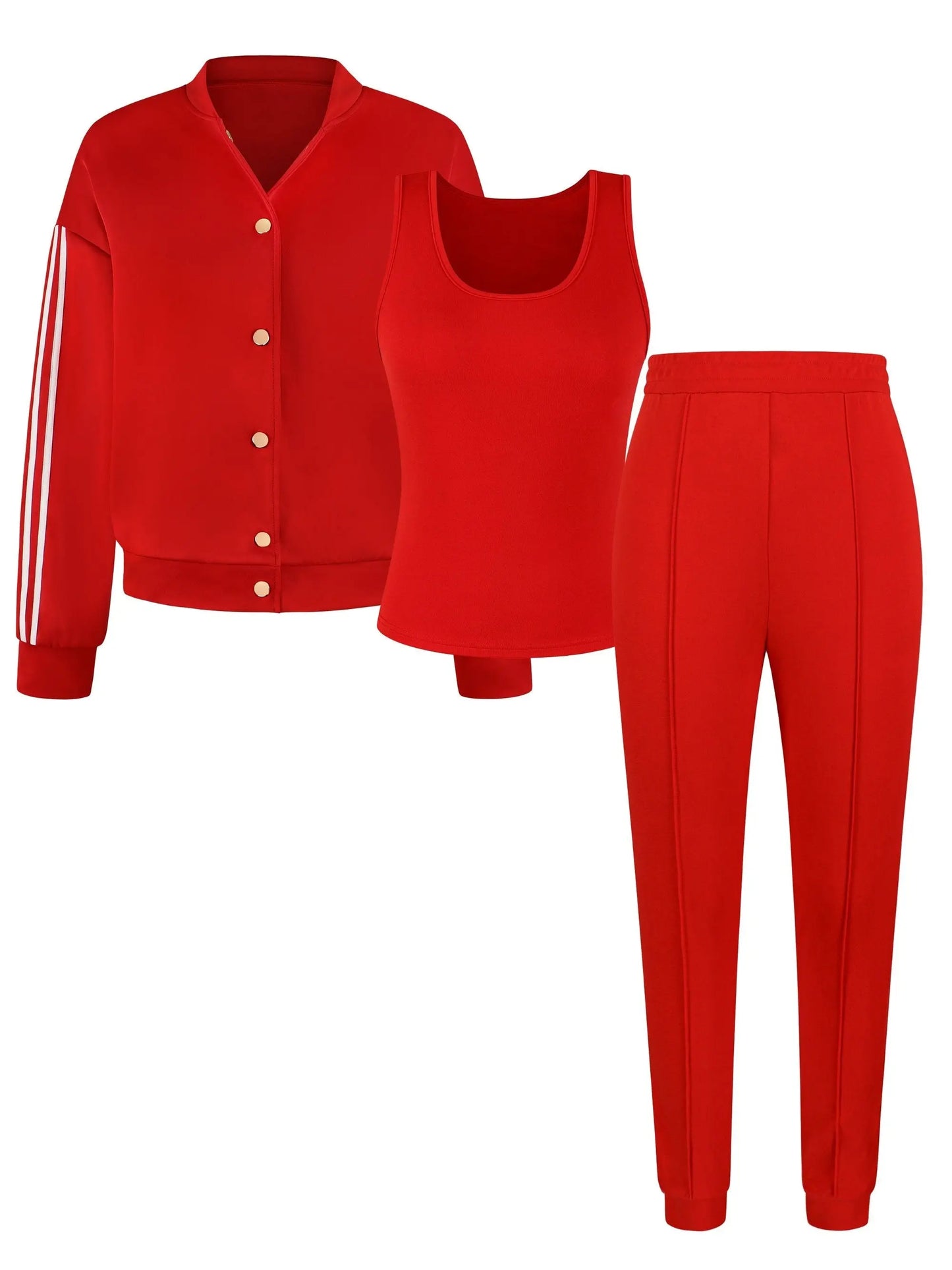 3-piece 3-Piece Set Sports Jackets Sets MyFave Boutique