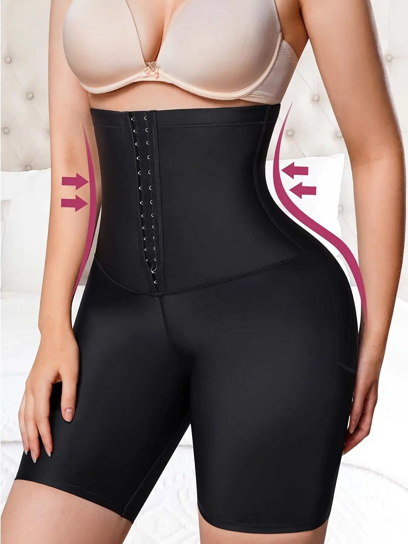 Women's Butt Lifting Adjustable Tummy Control Shorts, High Waist Corset Casual Sports Tights Shorts, Women's Activewear MyFave Boutique