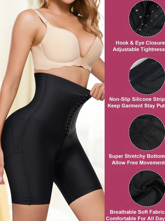 Women's Butt Lifting Adjustable Tummy Control Shorts, High Waist Corset Casual Sports Tights Shorts, Women's Activewear MyFave Boutique