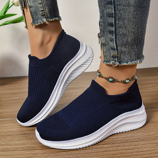 Women's Casual Sock Sneakers, Lightweight Elastic Running & Jogging Trainers, Breathable Low Top Sports Slip-On Shoes MyFave Boutique