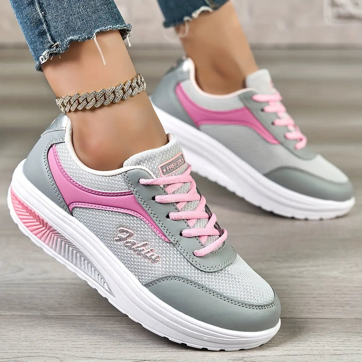 Women's Casual Shoes, Mesh Thick Bottom Heightening Running Shoes, Sports Women's Shoes, Autumn Travel Sneakers MyFave Boutique