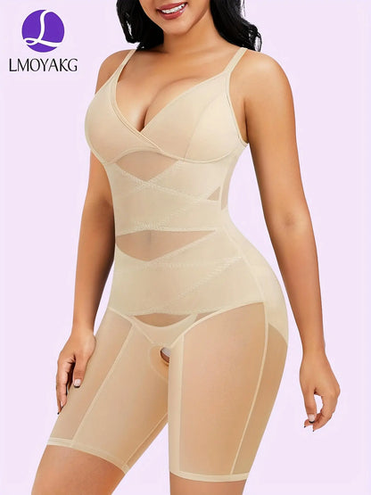 Women's Bodysuit Shapewear: Tummy Control, Butt Lifter, Full Body Shaper, Seamless Thigh Slimmer, V-Neck Jumpsuit MyFave Boutique