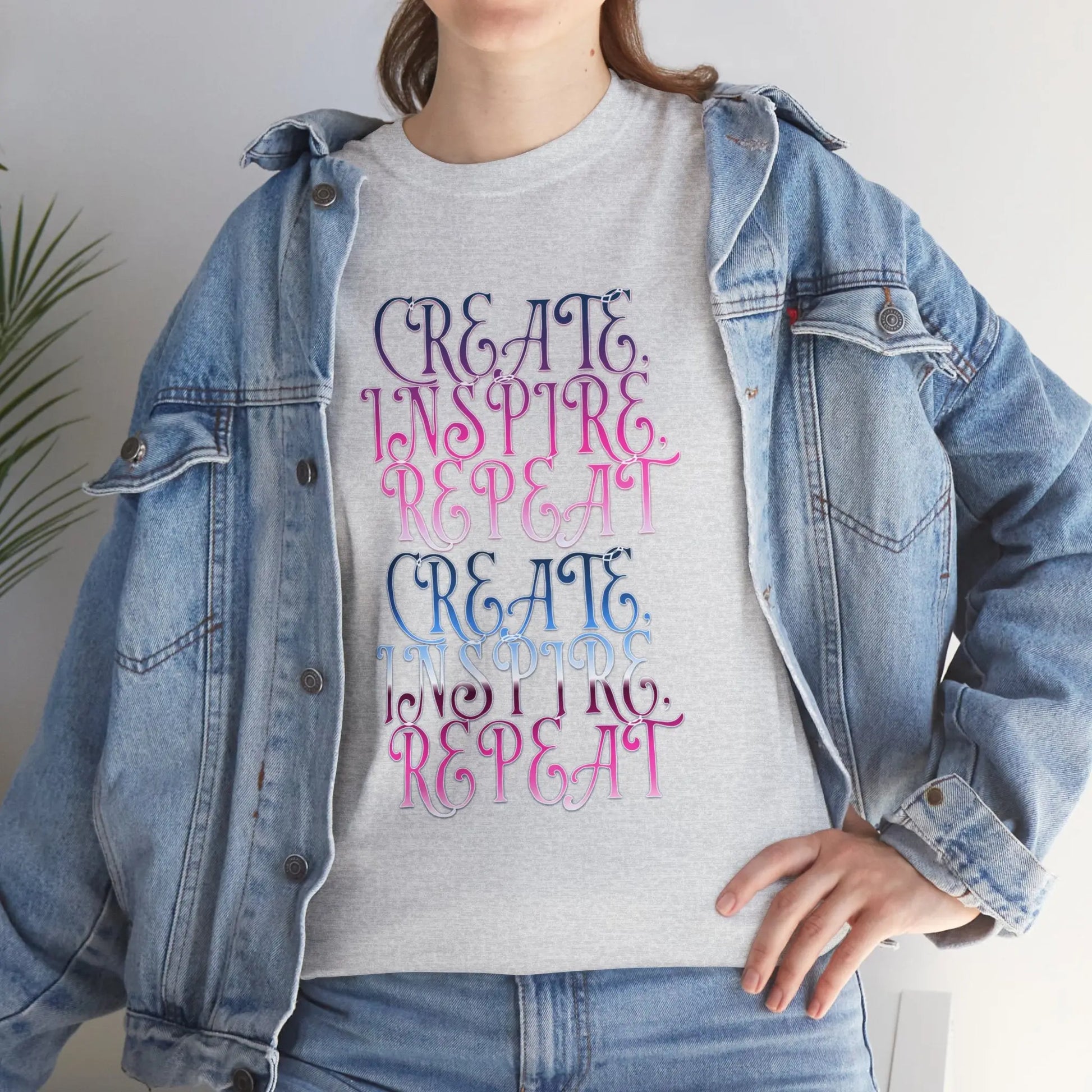 Create, Inspire,Repeat, Motivational, Inspirational Unisex T Shirt Printify