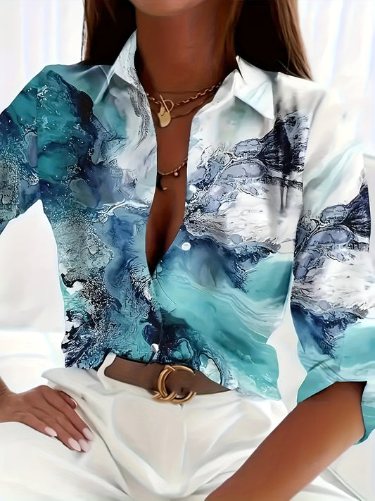 Women's Casual Long-Sleeved Blouse Shirt for a Stylish Look MyFave Boutique