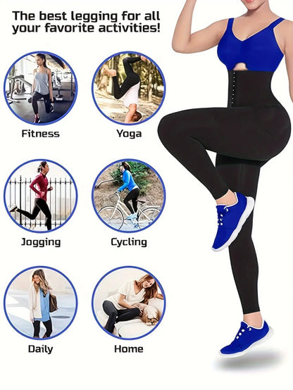 Tummy Control Sports Leggings: High Waist Yoga Workout Running Pants, Women's Activewear MyFave Boutique