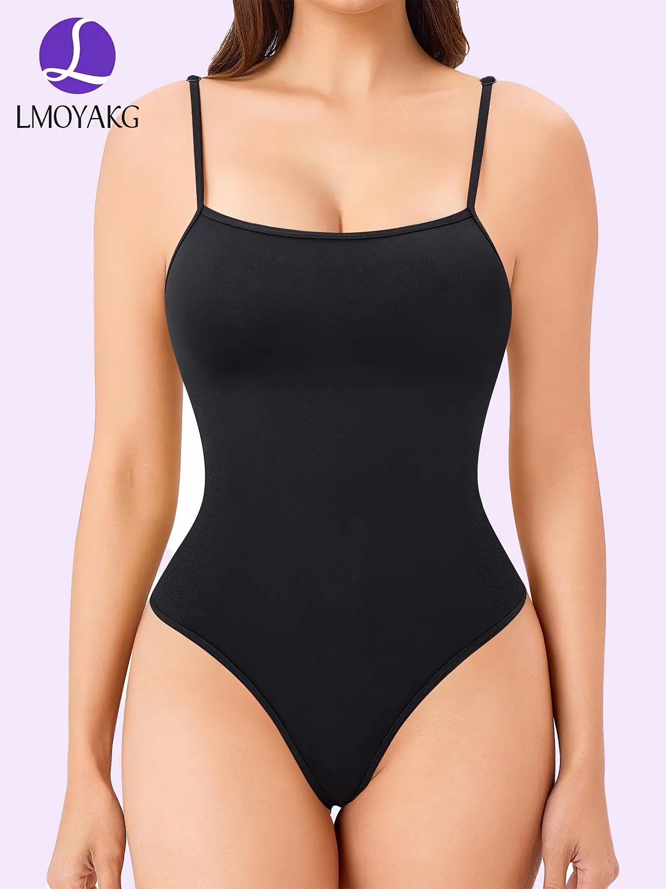 Seamless Tummy Control Shapewear Bodysuit for Women - Square Neck, Sleeveless, Thong Leotard - Full Body Shaper, Perfect for Trendy Party Dressing MyFave Boutique