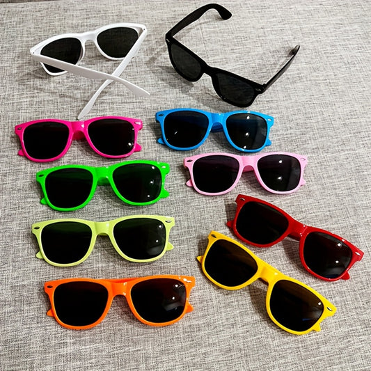 10 Pairs Unisex Fashion Sunglasses, Multiple Colors Available, Summer UV Protection Eyewear, Women's Studded Travel Full Frame Sunglasses Y2K 2000s Fashion Eyewear For Wedding Party Or Dance Floor Party Shades Beach Accessories MyFave Boutique