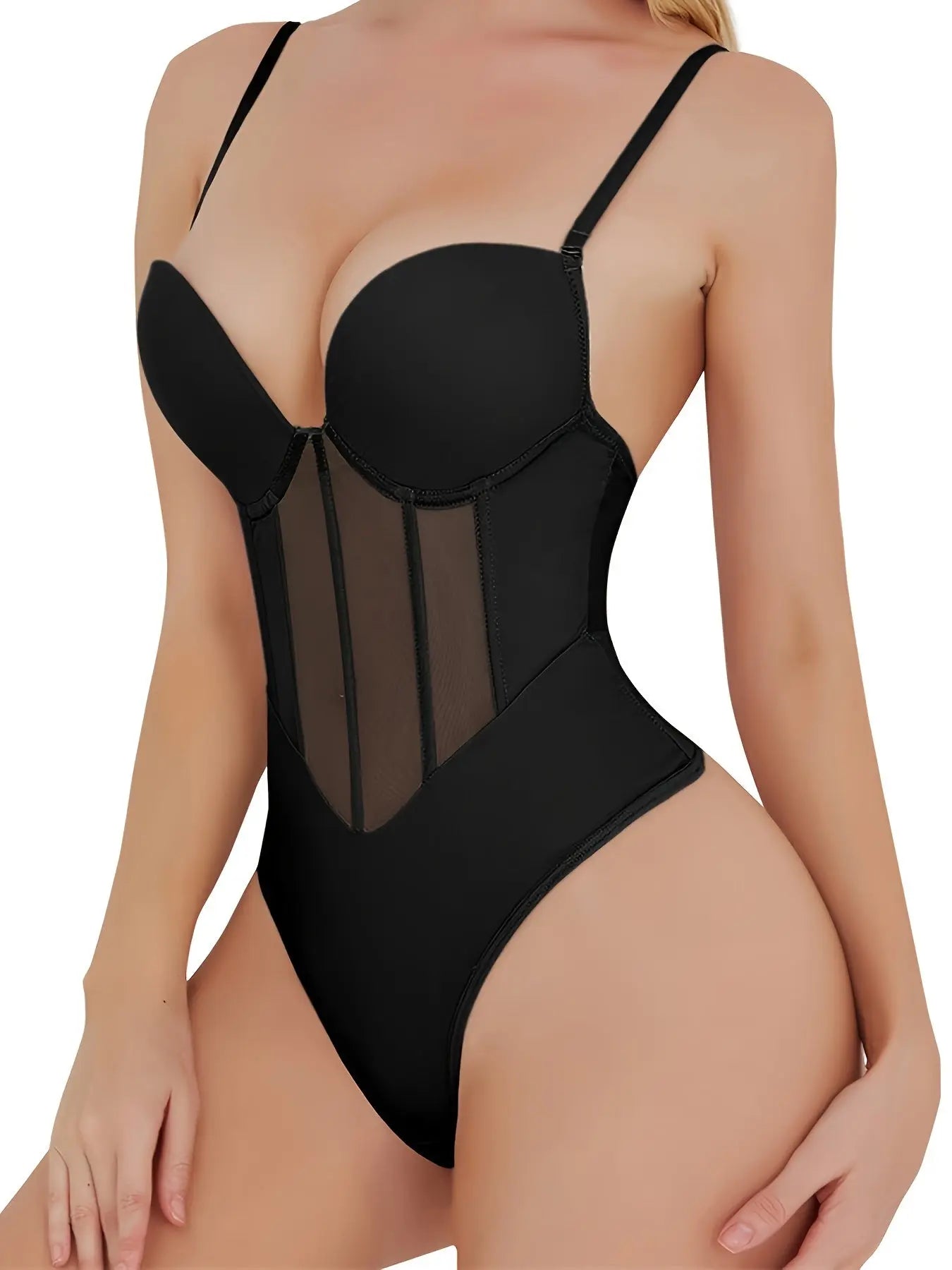 Women's Slimming Bodysuit Shapewear With Mesh Corset Waist Cincher - Breathable Body Shaper Undergarment MyFave Boutique