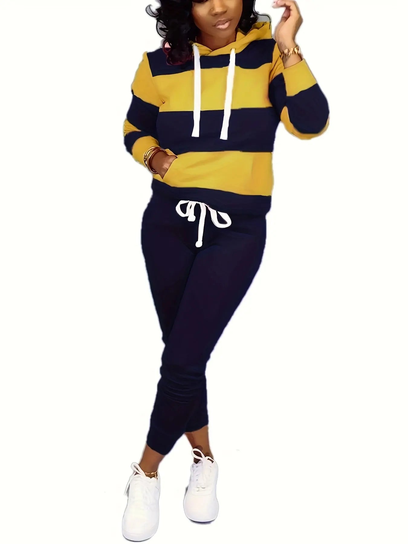 Two Piece Outfits For Women Casual Jogging Suit Set Long Sleeve Sweatshirt And Sweatpants Tracksuit Athletic Loungewear MyFave Boutique