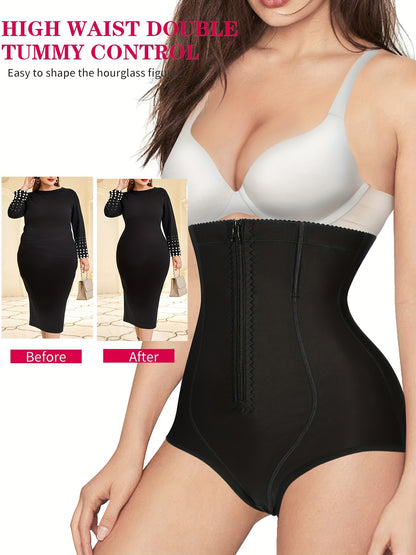 Women's Tummy Control Butt Lifting Shapewear with Zipper - Flattens Stomach and Enhances Curves MyFave Boutique