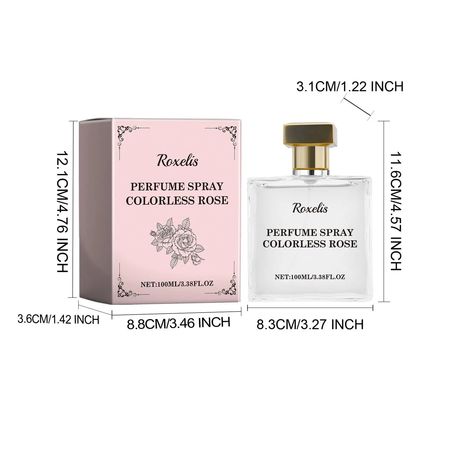 100ml Luxury Flower Rose Perfume for Women - Lasting Romantic Perfume - perfect for everyday wear and special occasions - fresh, inviting scent with excellent gift wrapping - ideal gift to use on any occasion MyFave Boutique