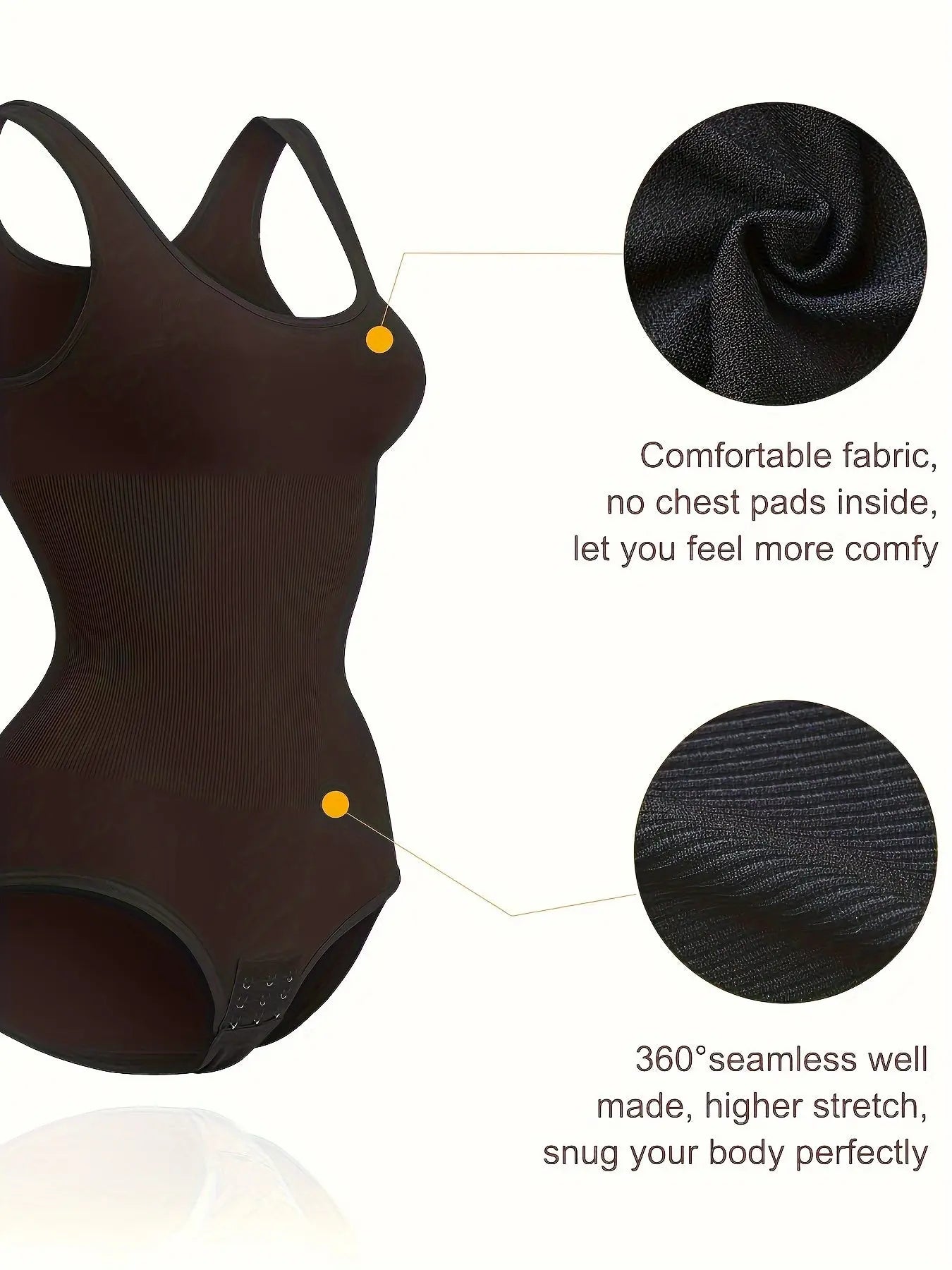 Seamless Women's Shapewear Bodysuit: Tummy Control, Waist Trainer, Full Body Shaping and Support MyFave Boutique