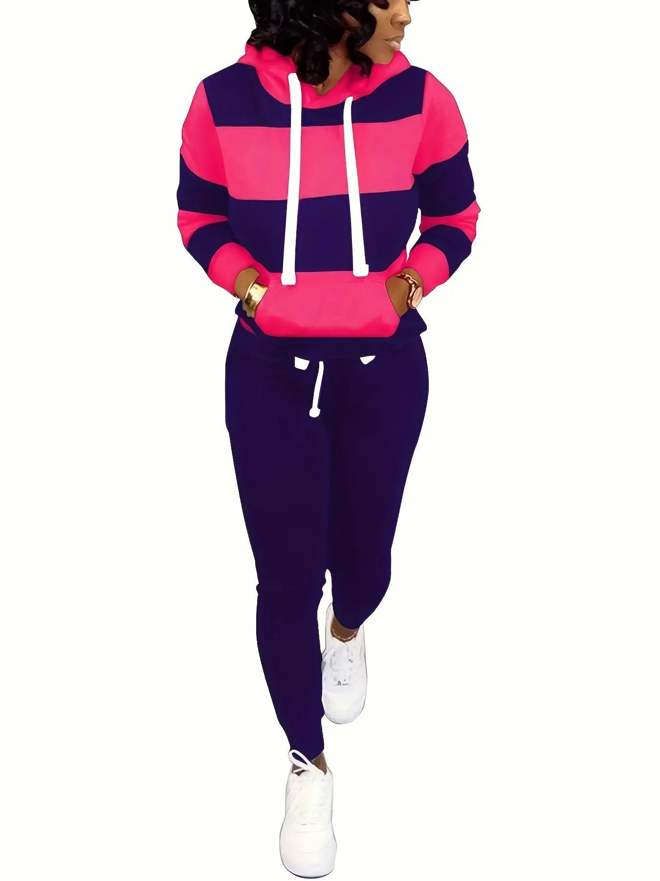 Two Piece Outfits For Women Casual Jogging Suit Set Long Sleeve Sweatshirt And Sweatpants Tracksuit Athletic Loungewear MyFave Boutique