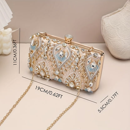 Women's Glamorous Rhinestone Evening Bag - Elegant & Luxurious Clutch for Party, Prom, and Wedding MyFave Boutique