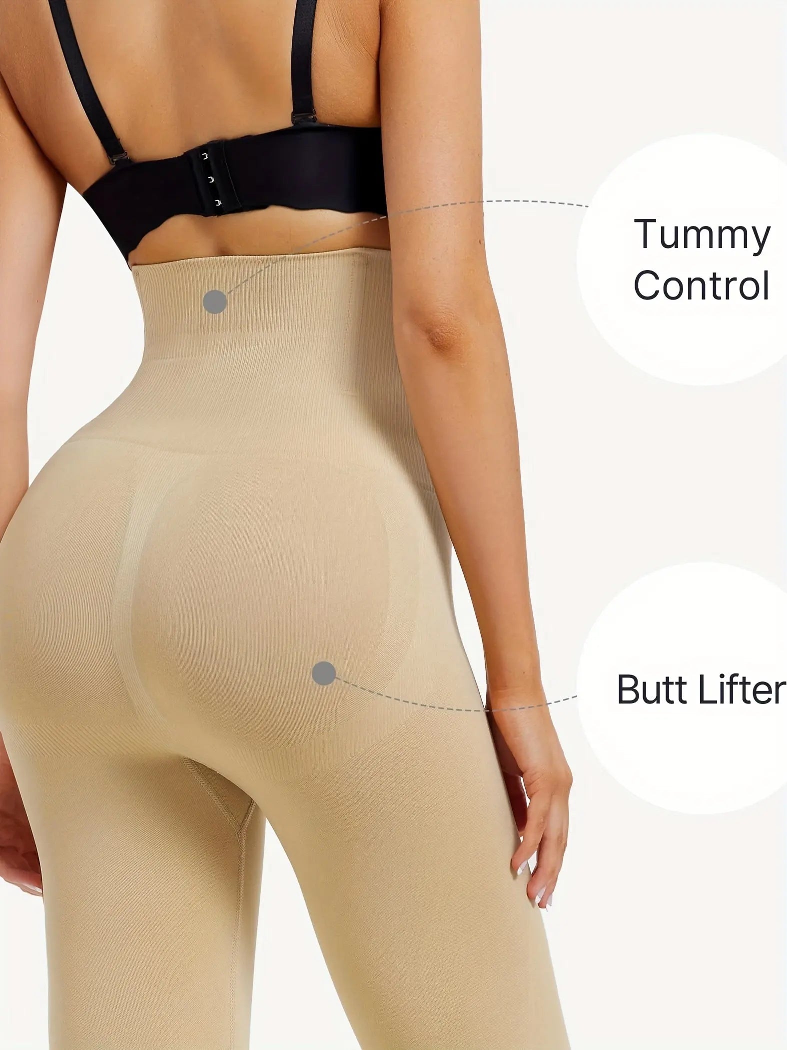 Compression Leggings For Women Tummy Control Butt Lifting Shapewear High Waist Thigh Slimmer Pants Body Shaper MyFave Boutique