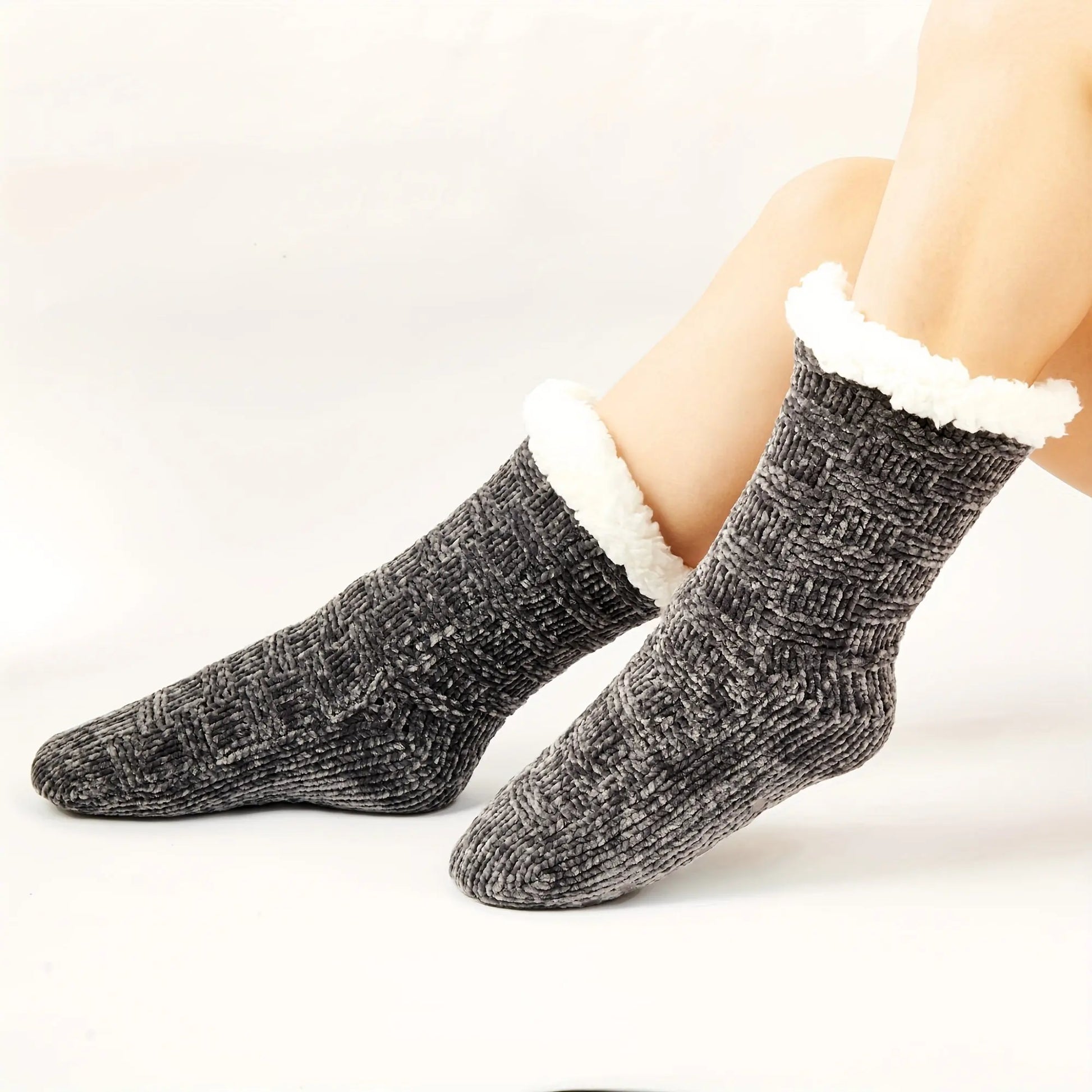 Thickened Fuzzy Socks, Comfy & Warm Mid Tube Socks, Women's Stockings & Hosiery MyFave Boutique