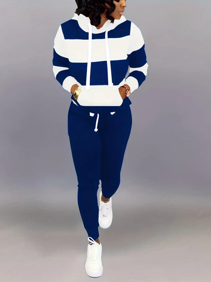 Two Piece Outfits For Women Casual Jogging Suit Set Long Sleeve Sweatshirt And Sweatpants Tracksuit Athletic Loungewear MyFave Boutique