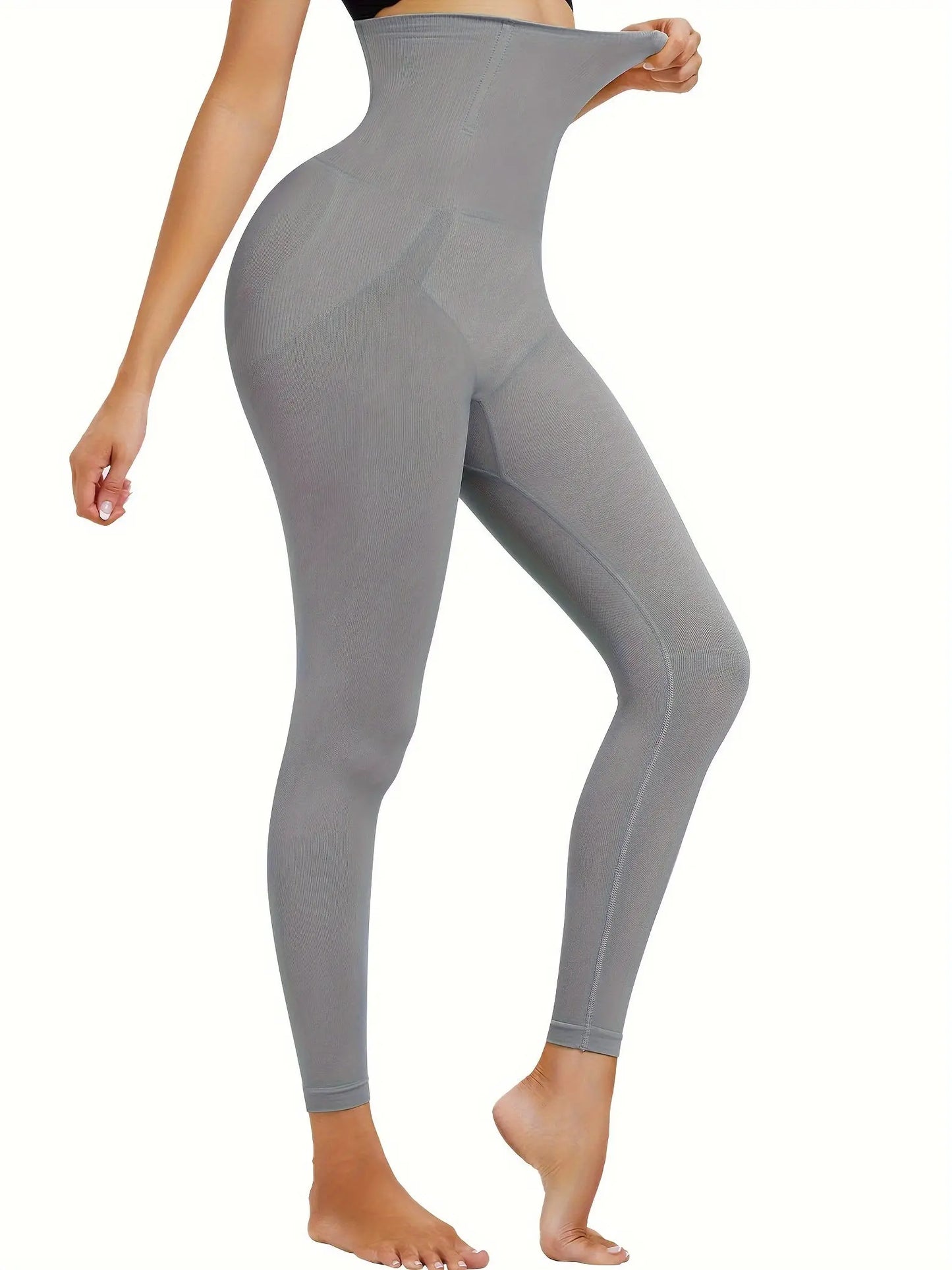 GOTOLY Women's High-Waisted Compression Leggings with Tummy Control and Butt Lift for Workout and Fall/Winter MyFave Boutique