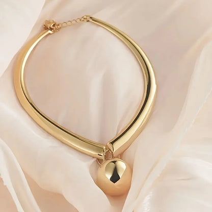 18K Gold Plated Earrings & Necklace - Delicate Ball Design, Everyday Elegance + Gift Box MyFave Boutique