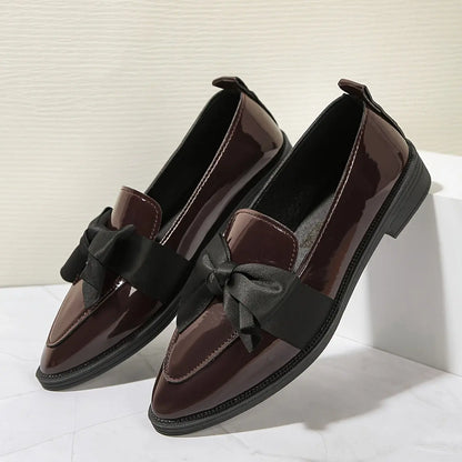 Women's Summer Loafers, Elegant Bowknot Detail Comfort Slip-On Shoes, Casual Flat For Office And Daily Wear MyFave Boutique