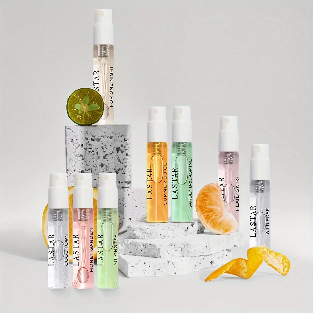 LASTAR Eau de Toilette Women's Spray Perfume Gift Set - 8 Piece Fresh Scented Floral, Citrus, Wood & Oriental Fragrances, Formaldehyde-Free Liquid, Alcohol Content, Perfect for Daily Use & Gifting MyFave Boutique