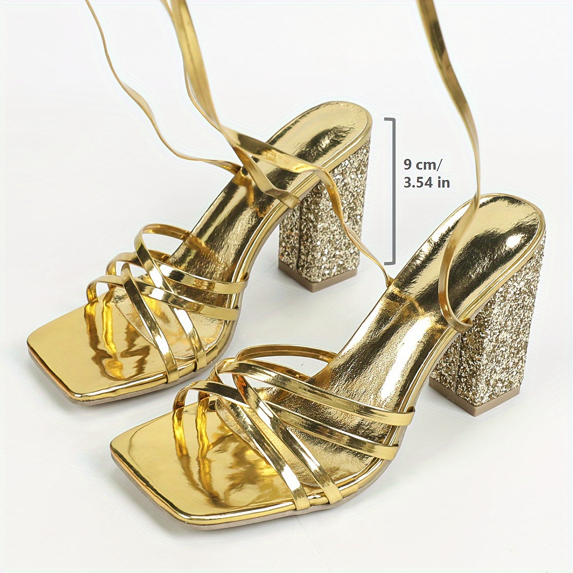 Comfy Chunky Heel Sandals for Women - Trendy Criss Cross Straps, Perfect for Summer Parties and Carnivals MyFave Boutique