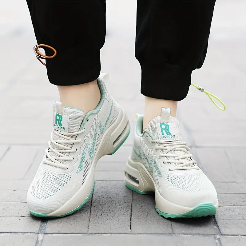 Women's Lace-up Athletic Running Shoes, Height Increased Fashion Chunky Sneakers With Air Cushion MyFave Boutique