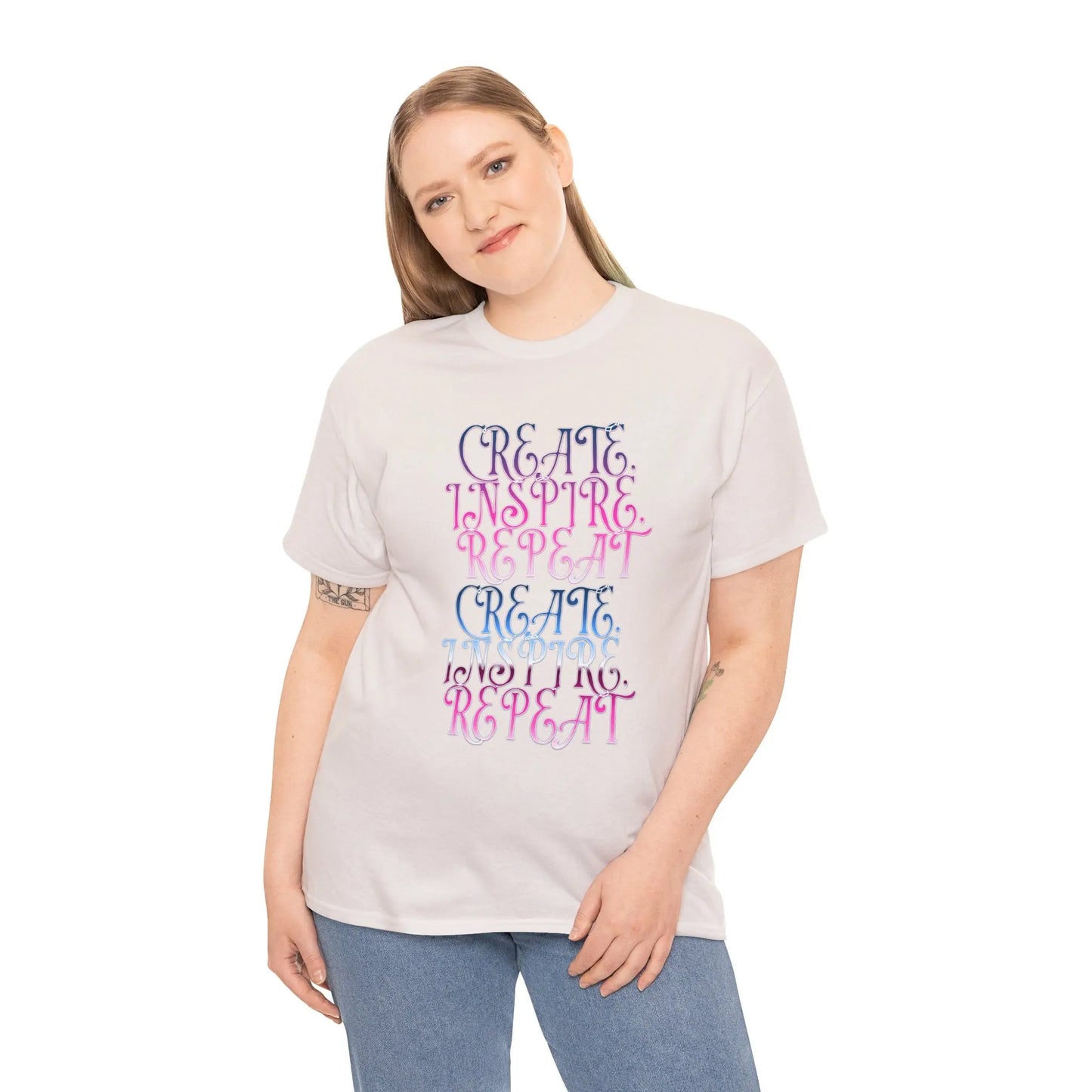 Create, Inspire,Repeat, Motivational, Inspirational Unisex T Shirt Printify