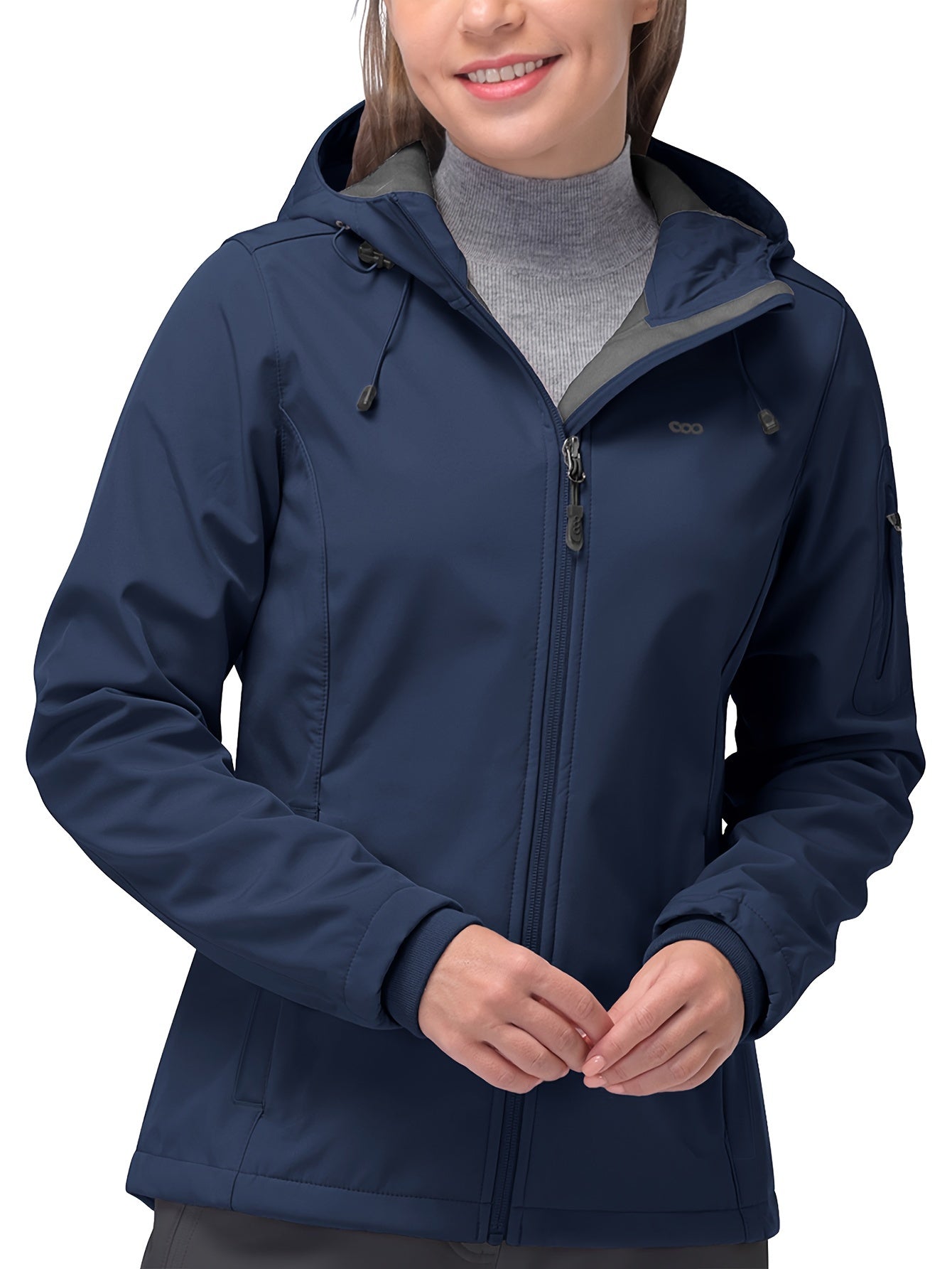 Women's Waterproof Sports Jacket with Fleece Liner and Zipper Pocket - Windproof and Comfortable for Outdoor Activities MyFave Boutique