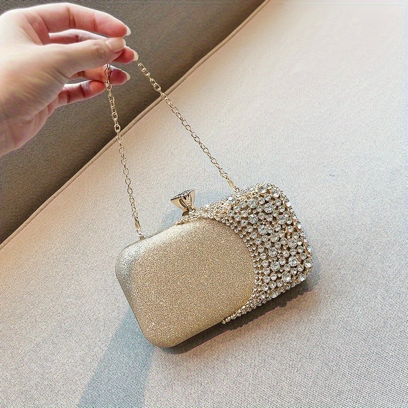 Women Clutch Bag Rhinestone Bling Sequin Evening Bag Vintage Crystal Beaded Wedding Cocktail Party Purse Sparkling purse MyFave Boutique