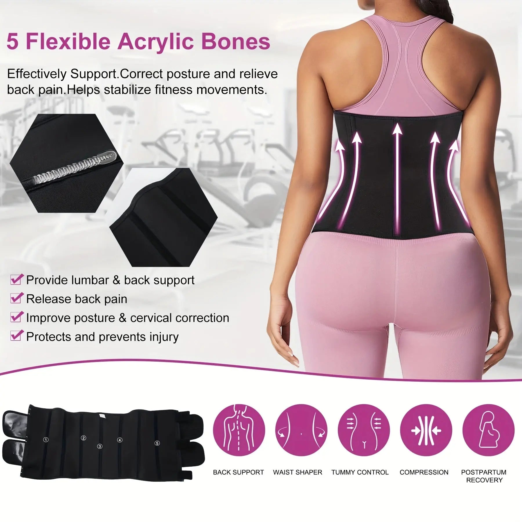 Adjustable Waist Trainer with Tummy Control for Women - Achieve Your Ideal Body Shape MyFave Boutique