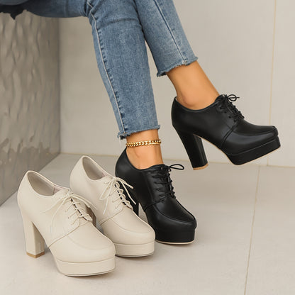 Stylish Women's Lace-Up Platform Heels for Any Occasion MyFave Boutique