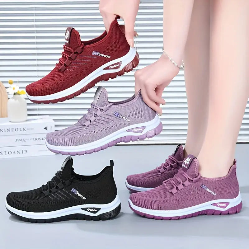 Women's Lightweight Breathable Slip-On Casual Sneakers, Soft Sole Walking Shoes MyFave Boutique