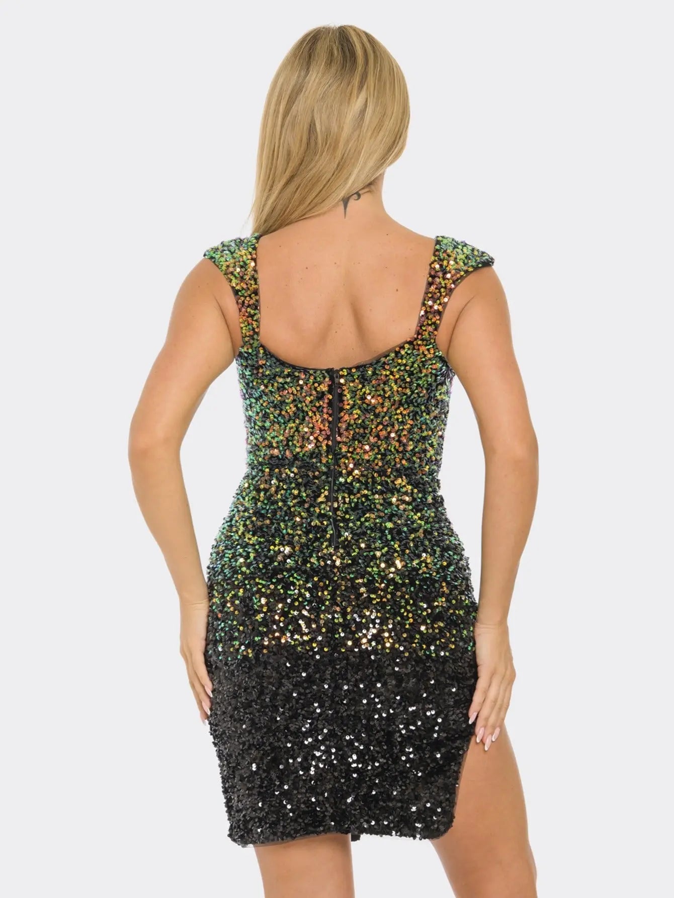 Glamorous Sparkling Sequin Mini Dress - Irresistible for Night Parties, Clubbing, and Special Occasions MyFave Boutique