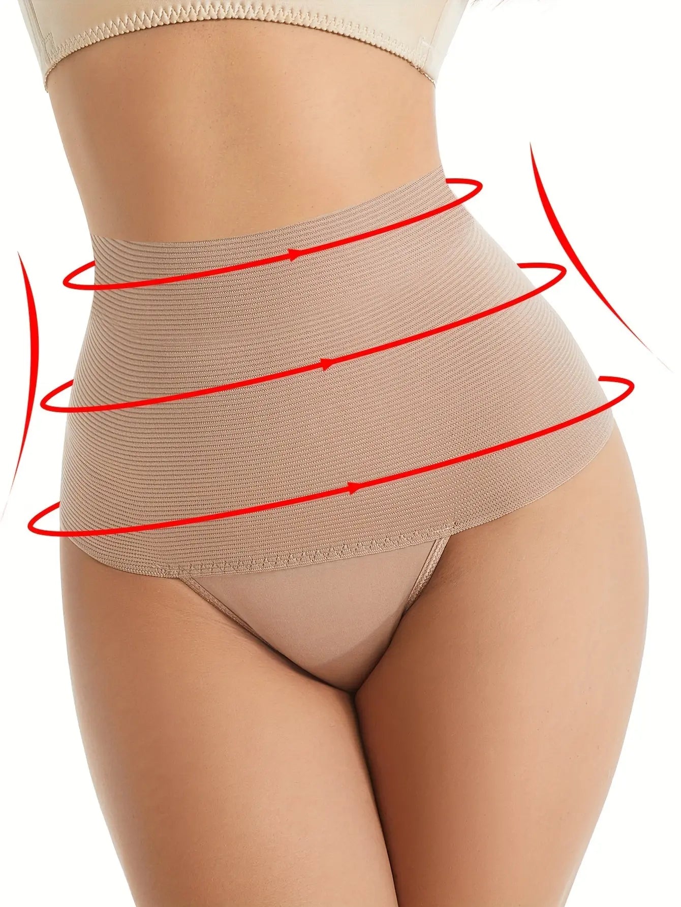 4pcs 4-Piece High-Waisted Butt Lifting Shaping Panties with Tummy Control, Breathable Shapewear for Women MyFave Boutique