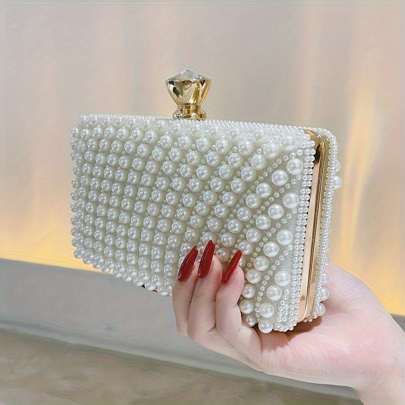 Elegant Mini Clutch Evening Handbag with Metal Purse Clasp Closure - Perfect for Weddings and Parties MyFave Boutique