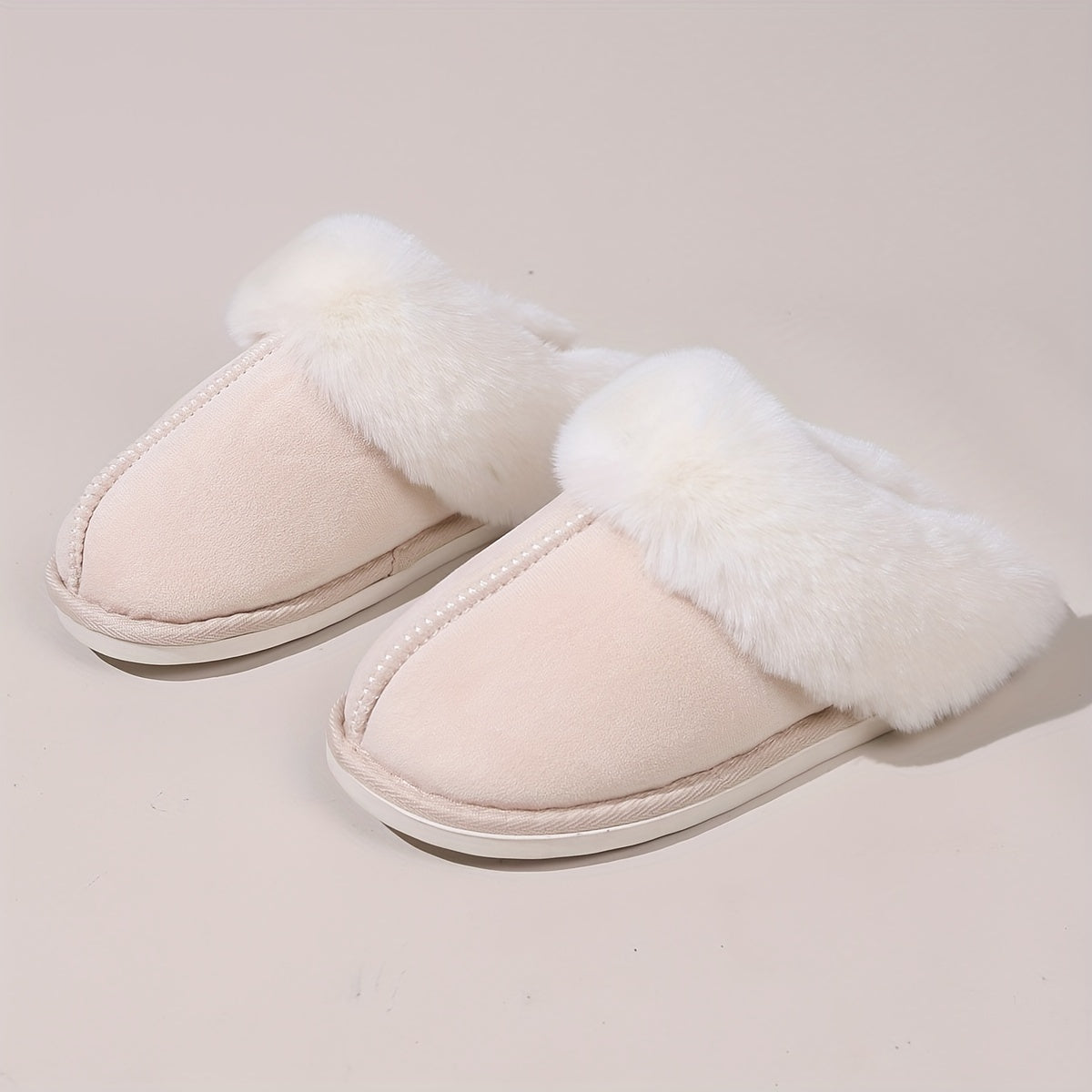 Women's Fluffy Plush Winter Slippers, Cozy & Warm Soft Sole Flat Shoes, Comfortable Indoor Floor Slippers MyFave Boutique