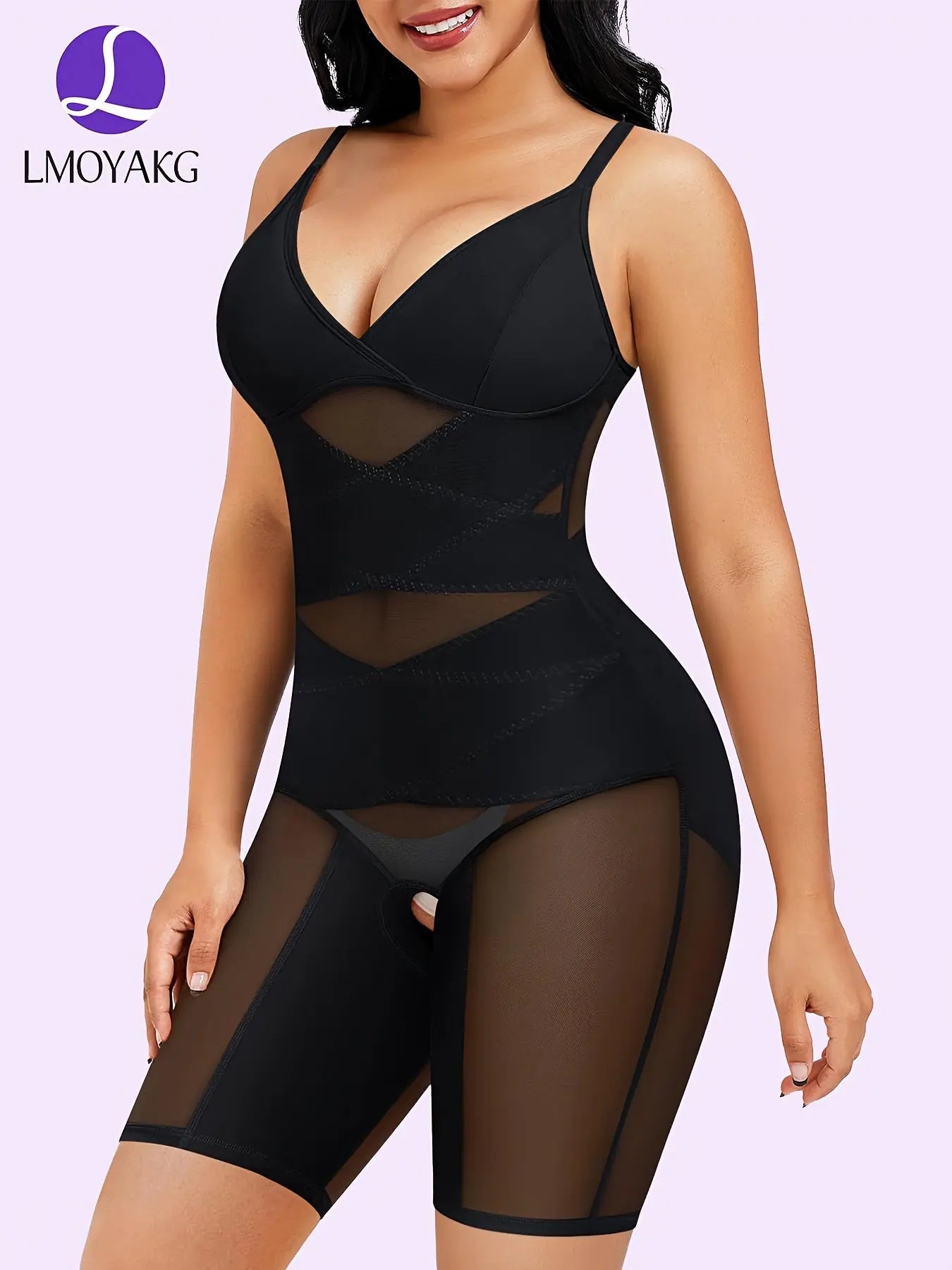 Women's Bodysuit Shapewear: Tummy Control, Butt Lifter, Full Body Shaper, Seamless Thigh Slimmer, V-Neck Jumpsuit MyFave Boutique