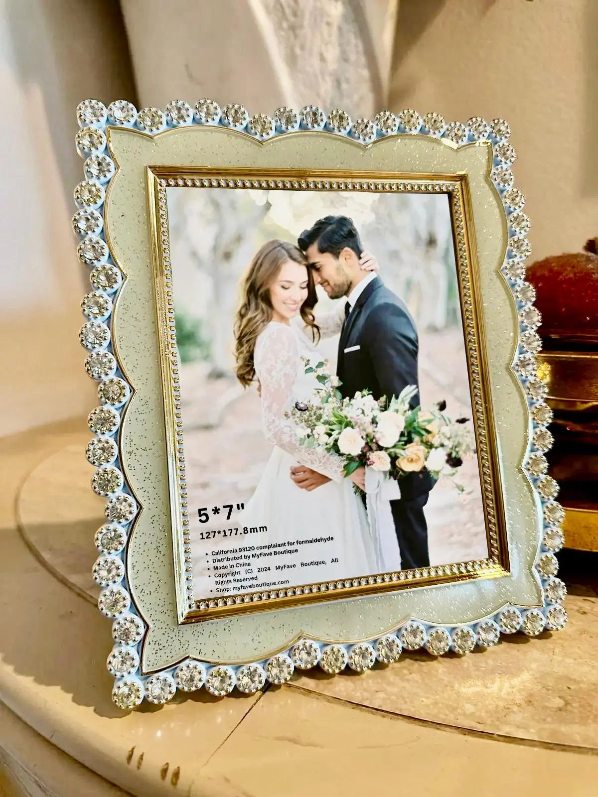 Light Blue - Modern Elegance, Picture Frame 5x7" (127x177.8mm) MyFave Boutique