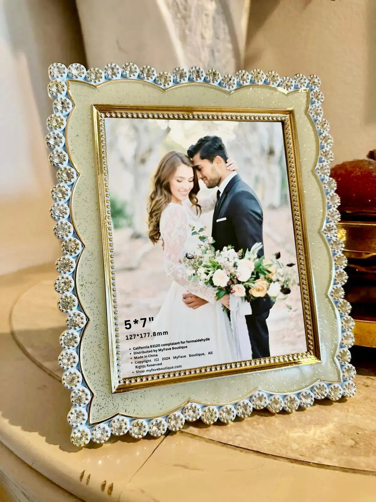 Light Blue - Modern Elegance, Picture Frame 5x7" (127x177.8mm) MyFave Boutique