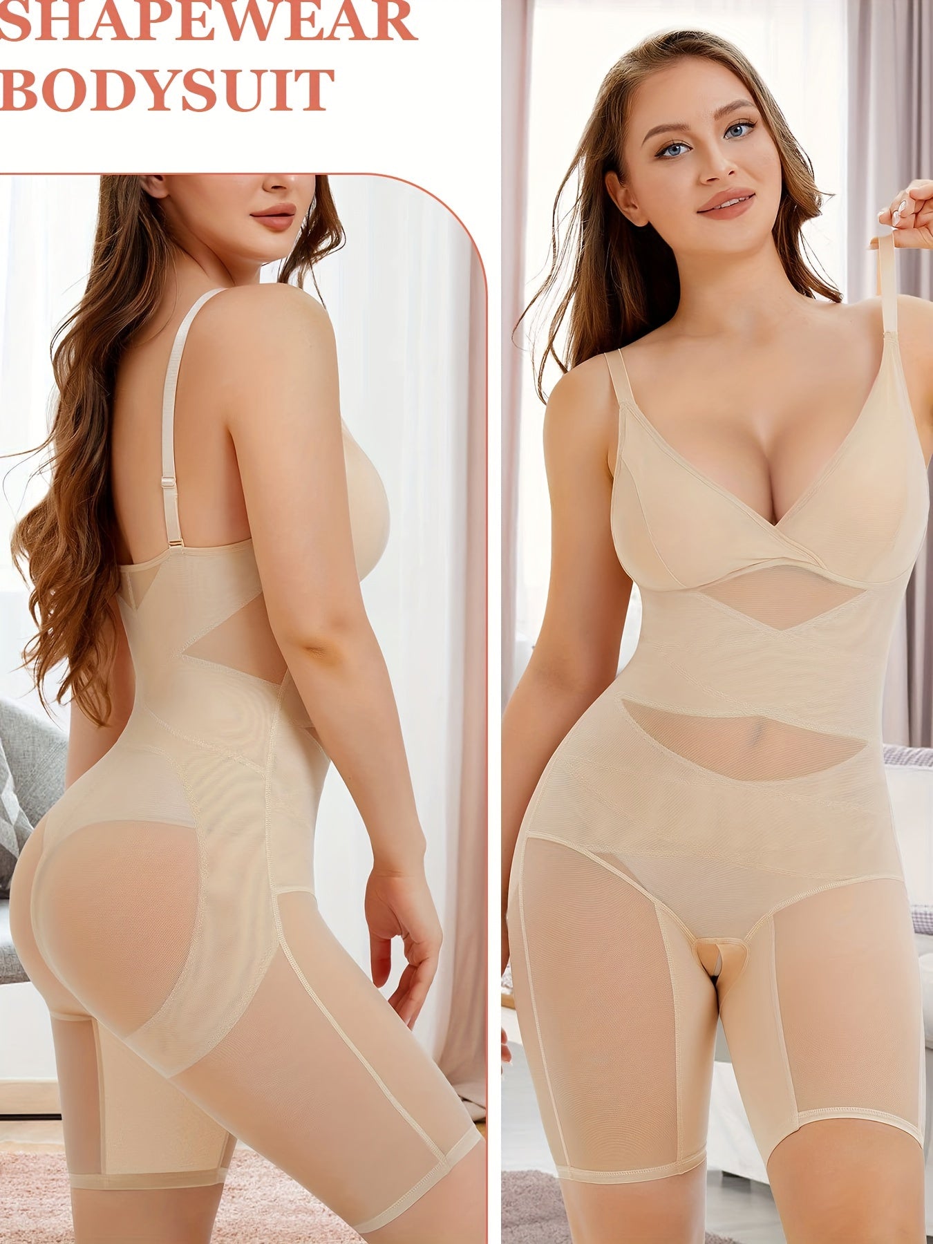 Bodysuit Shapewear For Women Tummy Control Butt Lifter Full Body Shaper Seamless Thigh Slimmer Faja V-Neck Jumpsuit MyFave Boutique