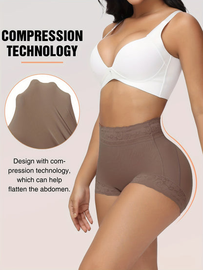 Lace Shaping Panties with Tummy Control & Butt Lift, Breathable Mesh & 4-Bone Support for Women MyFave Boutique