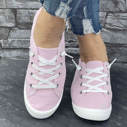 Women's Casual Canvas Sneakers for Outdoor Activities: All-Season Comfort Fit MyFave Boutique