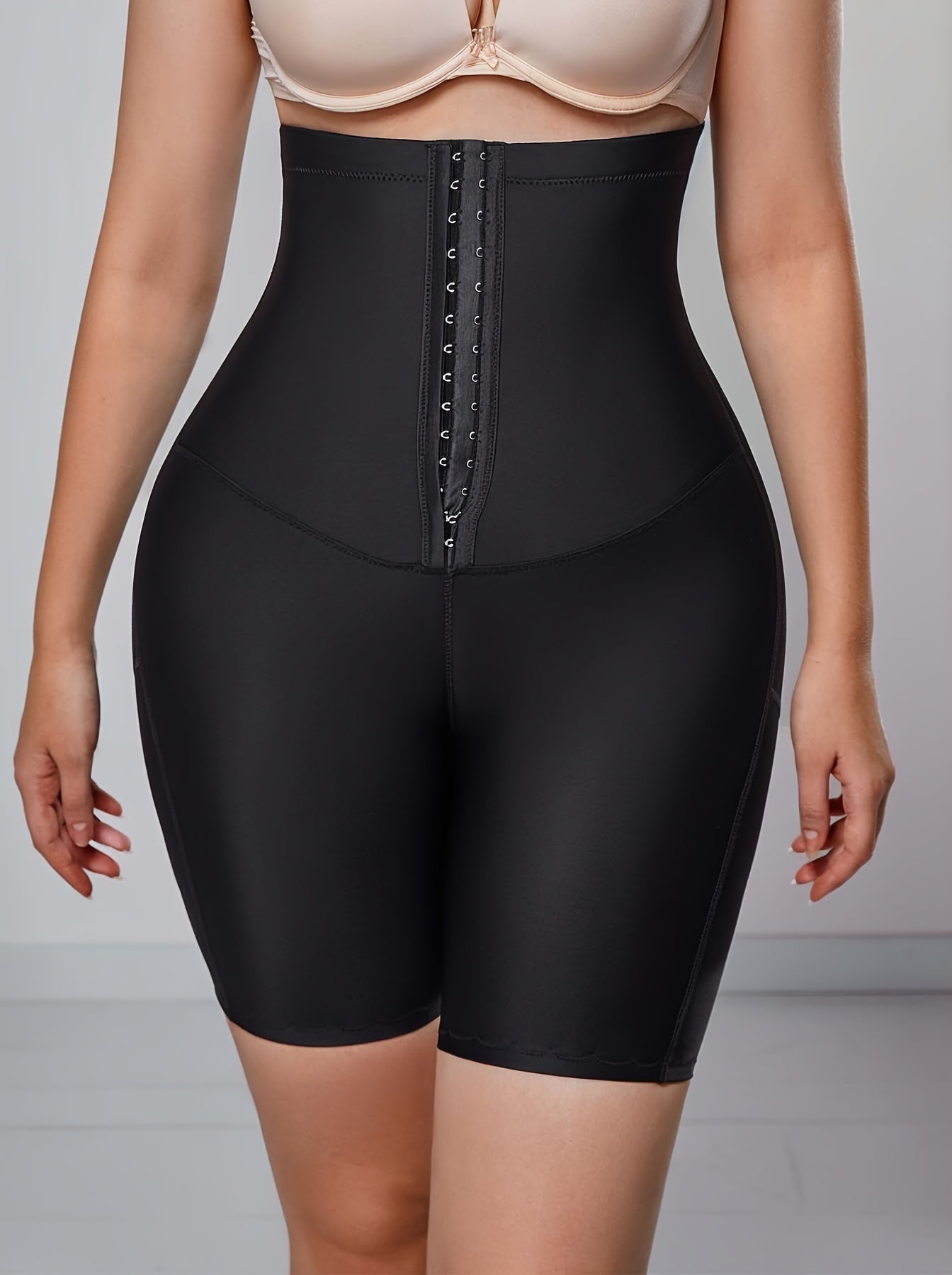 High Waist Shaping Shorts, Front Buckle Tummy Control Compression Shorts, Women's Underwear & Shapewear MyFave Boutique